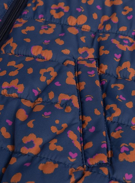 Παιδικό Μπουφάν για Κορίτσια Navy Print - 2 σε 1