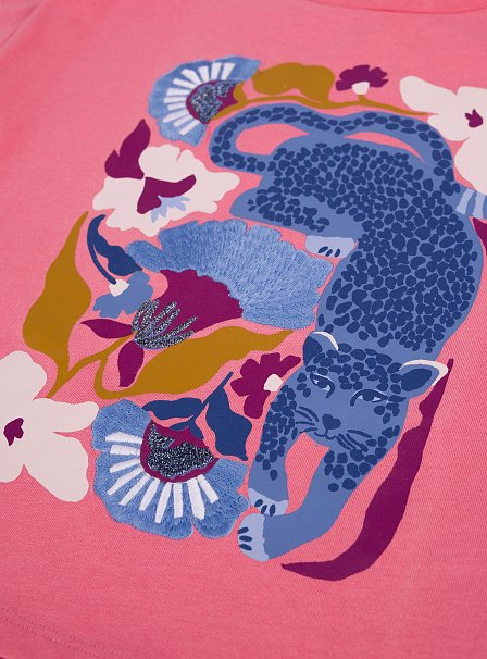 Παιδική Μπλούζα για Κορίτσια Pink Leopard