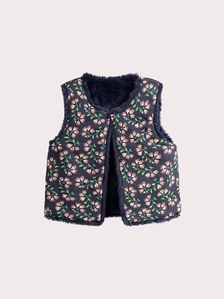 Παιδικό Γιλέκο για Κορίτσια Navy Fur
