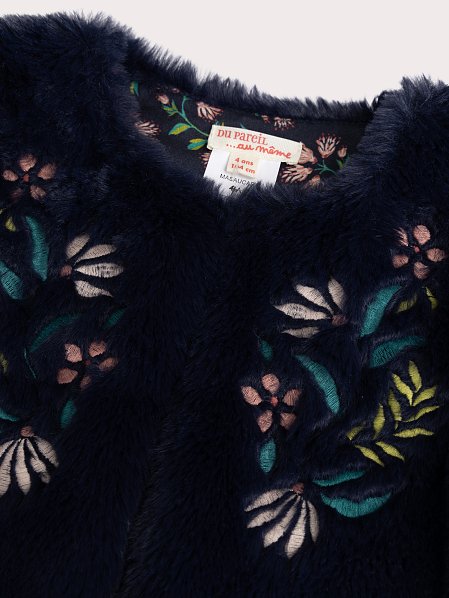 Παιδικό Γιλέκο για Κορίτσια Navy Fur