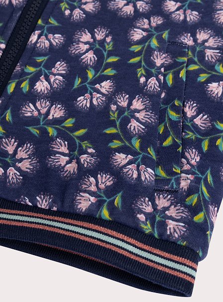 Παιδική Ζακέτα για Κορίτσια Navy Velour