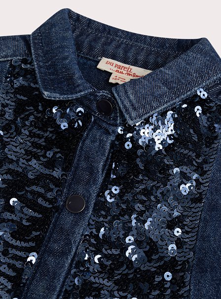 Παιδικό Φόρεμα για Κορίτσια Denim Sparkle