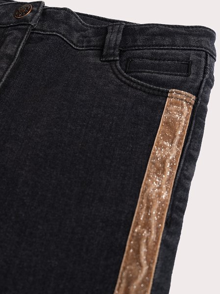 Παιδικό Παντελόνι για Κορίτσια Stripped Black