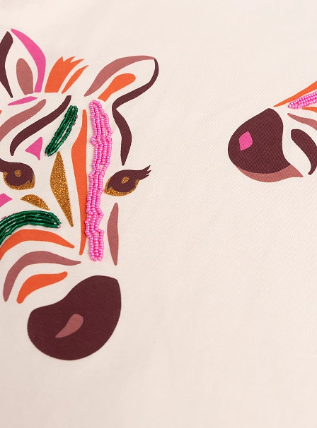 Παιδική Μπλούζα για Κορίτσια Multi Zebras