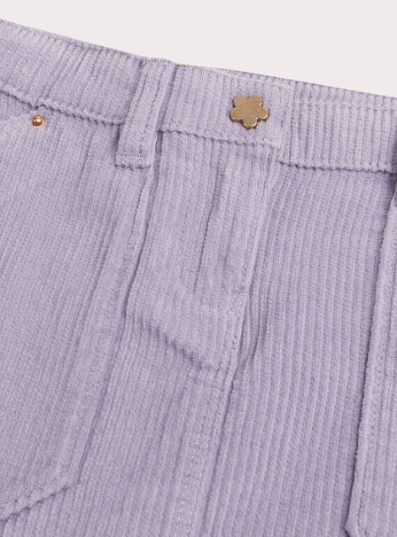 Παιδική Φούστα για Κορίτσια Corduroy Purple