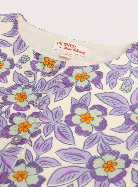 Παιδικό Φόρεμα για Κορίτσια Purple Floral