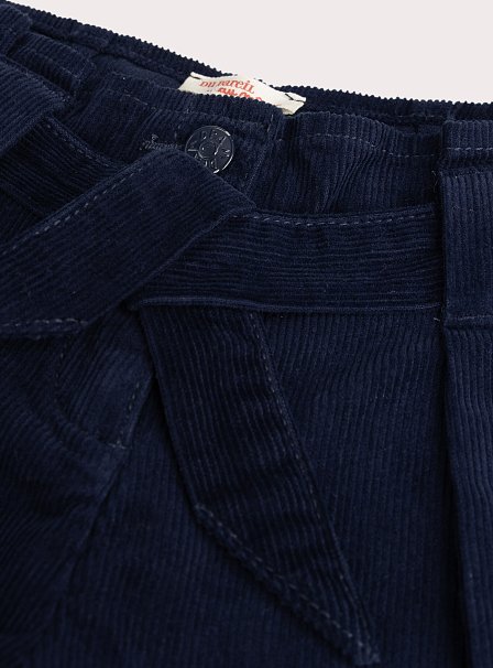 Παιδικό Σορτς για Κορίτσια Navy Corduroy