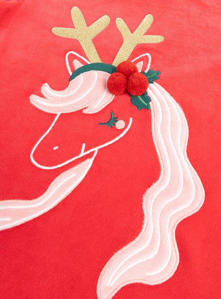 Σετ Παιδικές Πιτζάμες για Κορίτσια Festive Unicorn