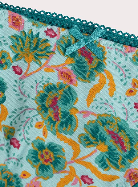 Σετ Παιδικά Εσώρουχα για Κορίτσια Green Print 3 τμχ