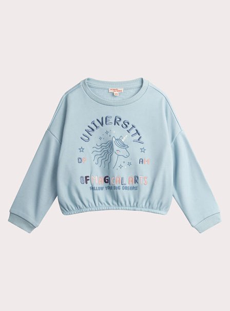 Σετ Παιδικές Πιτζάμες για Κορίτσια Sky Blue Unicorn