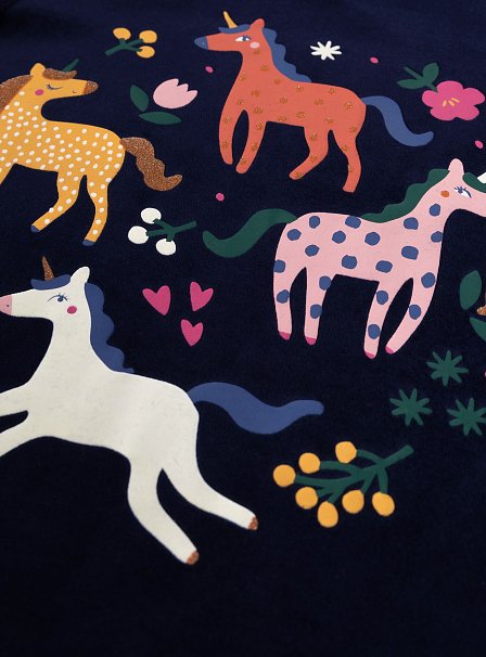 Παιδικές Πιτζάμες για Κορίτσια Navy Unicorns