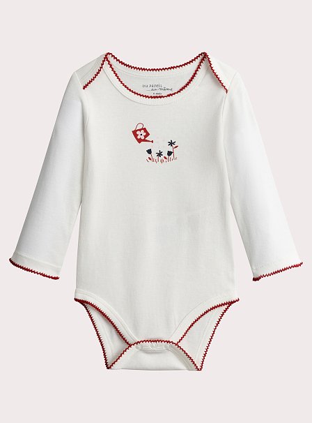 Σετ Βρεφικά Φορμάκια White Flowers 2 τμχ