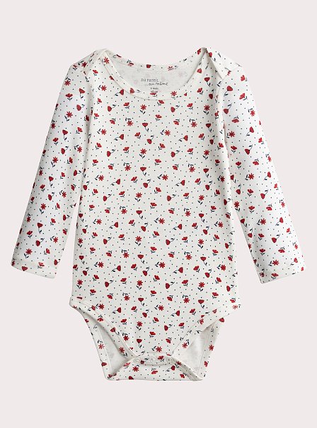 Σετ Βρεφικά Φορμάκια White Flowers 2 τμχ