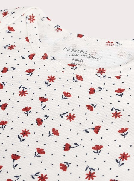 Σετ Βρεφικά Φορμάκια White Flowers 2 τμχ