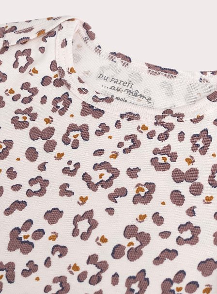 Σετ Βρεφικά Φορμάκια για Κορίτσια White Cheetah 2 τμχ