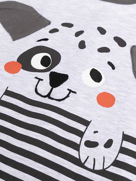 Βρεφική Πιτζάμα για Αγόρια Grey Dog