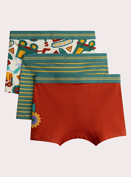 Σετ Παιδικά Εσώρουχα για Αγόρια Happy Vehicles 3 τμχ