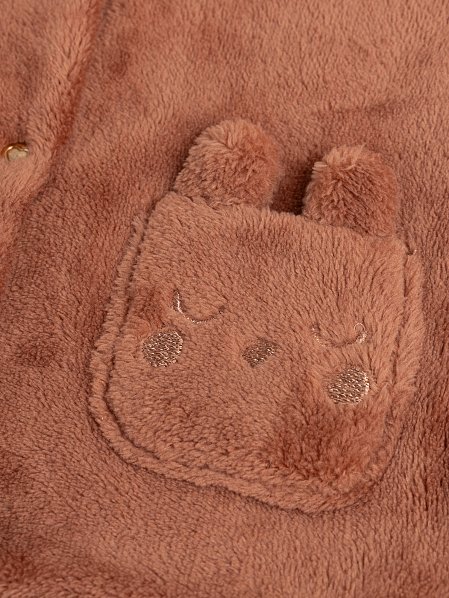 Βρεφικό Μπουφάν για Κορίτσια Brown Bunny - 2 σε 1