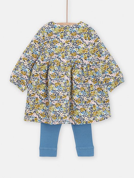 Βρεφικό Σετ για Κορίτσια Blue Floral