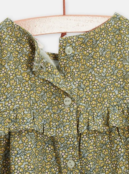 Βρεφικό Φόρεμα για Κορίτσια Green Floral