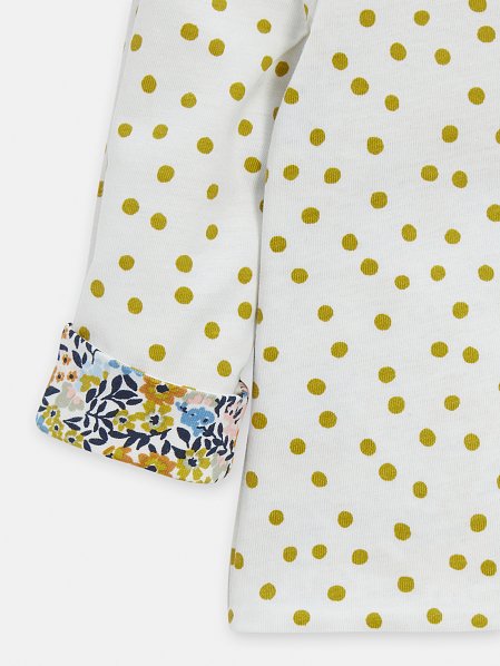 Βρεφική Μπλούζα για Κορίτσια Yellow Floral