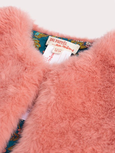 Βρεφικό Γιλέκο για Κορίτσια Pink Fur