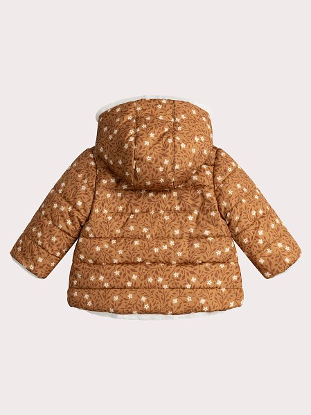 Βρεφικό Μπουφάν για Κορίτσια Brown Print - 2 σε 1
