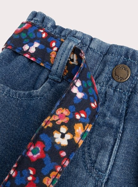 Βρεφικό Παντελόνι για Κορίτσια Denim Floral