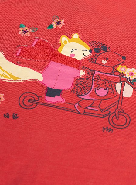 Βρεφική Μπλούζα για Κορίτσια Red Couple