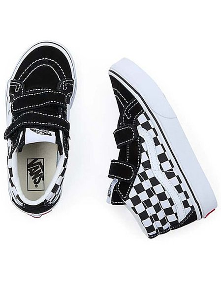 Παιδικά High Sneakers Παπούτσια Vans Old Skool Checkerboard Black/White