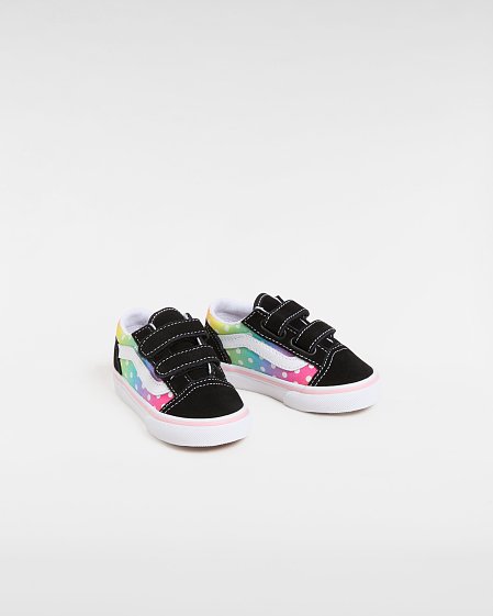 Βρεφικά Παπούτσια Vans Old Skool V για Κορίτσια Glow Rainbow (Μεγέθη 20-26)
