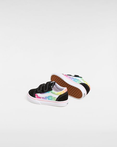 Βρεφικά Παπούτσια Vans Old Skool V για Κορίτσια Glow Rainbow (Μεγέθη 20-26)