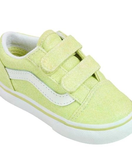 Βρεφικά Παπούτσια Vans Old Skool για Κορίτσια Glitter Lime (Μεγέθη 20-26)