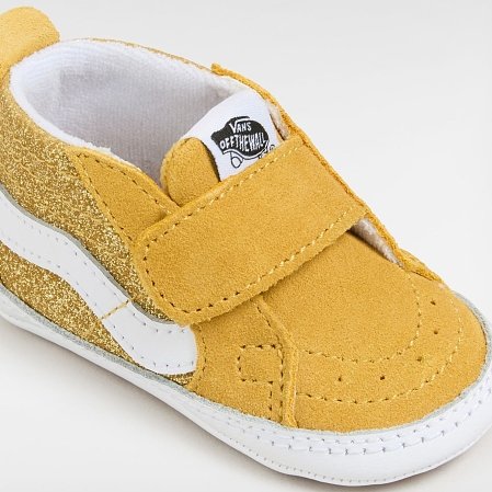 Βρεφικά Παπούτσια Vans SK8-Hi Crib για Κορίτσια Glitter Gold (Μεγέθη 17-18)