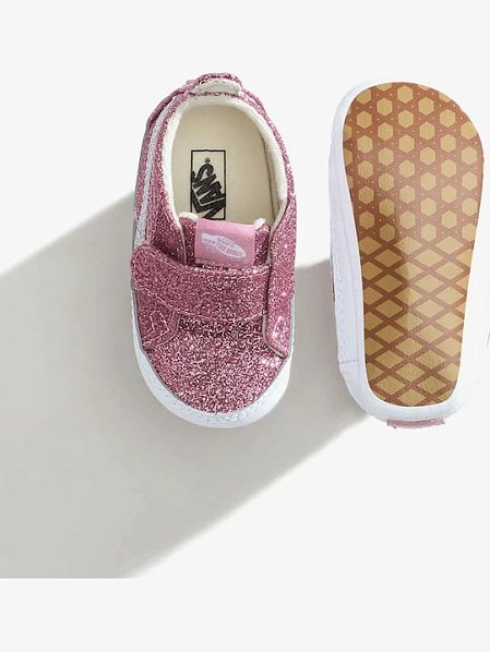 Βρεφικά Παπούτσια Αγκαλιάς Vans Sk8-hi για Κορίτσια Pink Glitter (Μεγέθη 17-18)
