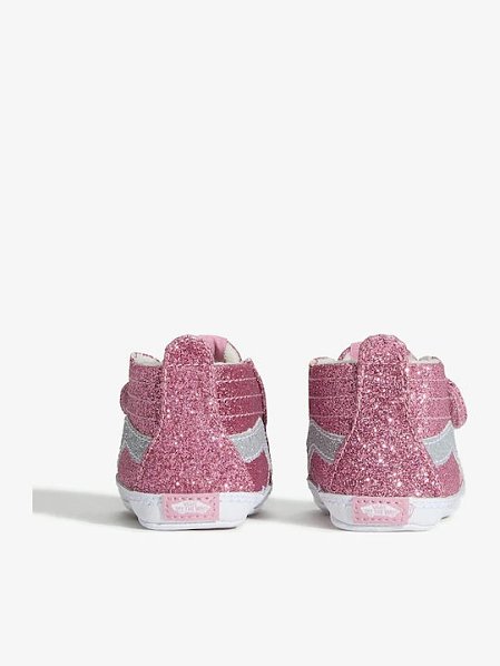 Βρεφικά Παπούτσια Αγκαλιάς Vans Sk8-hi για Κορίτσια Pink Glitter (Μεγέθη 17-18)