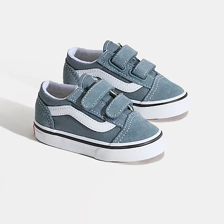 Βρεφικά Παπούτσια Vans Old Skool V για Αγόρια Grey/Blue (Μεγέθη 20-26)