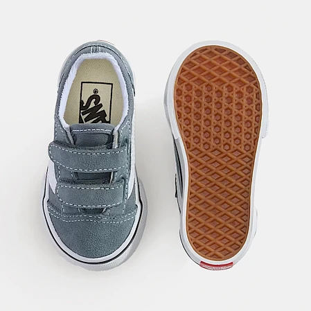 Βρεφικά Παπούτσια Vans Old Skool V για Αγόρια Grey/Blue (Μεγέθη 20-26)