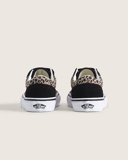 Παιδικό Παπούτσι για Κορίτσι Vans Old Skool V LEOPARD POP Pink Velvet/Black (Μεγέθη 27,5-34)