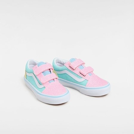 Παιδικά Παπούτσια Vans Old Skool V για Κορίτσια Pastel Glitter (Μεγέθη 27-34)