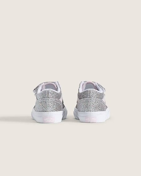 Βρεφικό Παπούτσι για Κορίτσι Vans Old Skool V Glitter Silver/Pale Petal (Μεγέθη 20-26)