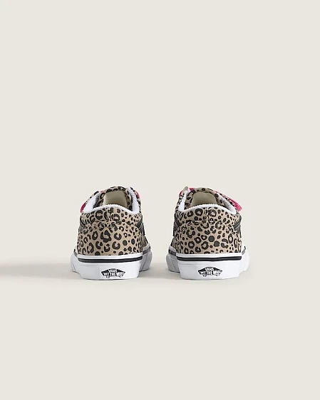 Βρεφικό Παπούτσι για Κορίτσι Vans Old Skool V Leopard Pop Incense/Pink Velvet (Μεγέθη 20-26)