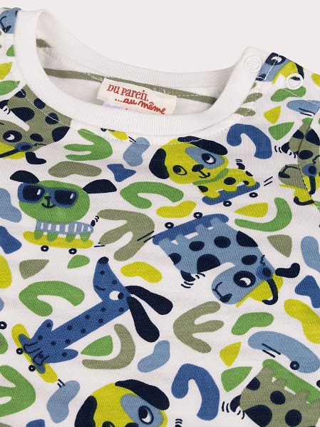 Βρεφική Μπλούζα για Αγόρια Skating Dogs