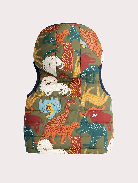 Βρεφικό Αμάνικο Μπουφάν για Αγόρια Navy Zoo - 2 σε 1