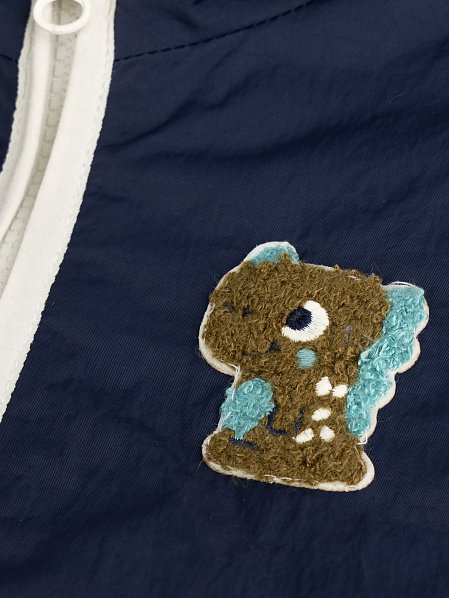 Βρεφικό Μπουφάν για Αγόρια Navy/White Dino