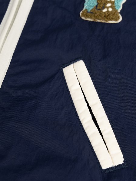 Βρεφικό Μπουφάν για Αγόρια Navy/White Dino