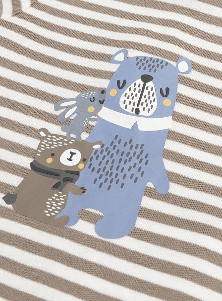 Βρεφικό Φορμάκι για Αγόρια Stripped Bear