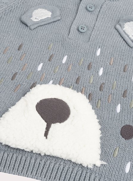 Βρεφικό Πουλόβερ για Αγόρια Blue Bear