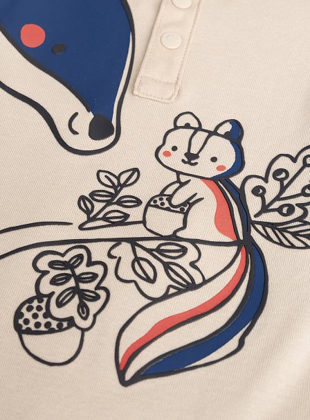 Βρεφικό Φορμάκι για Αγόρια Beige Squirell