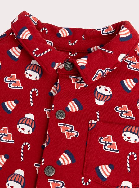 Βρεφικό Πουκάμισο για Αγόρια Festive Red